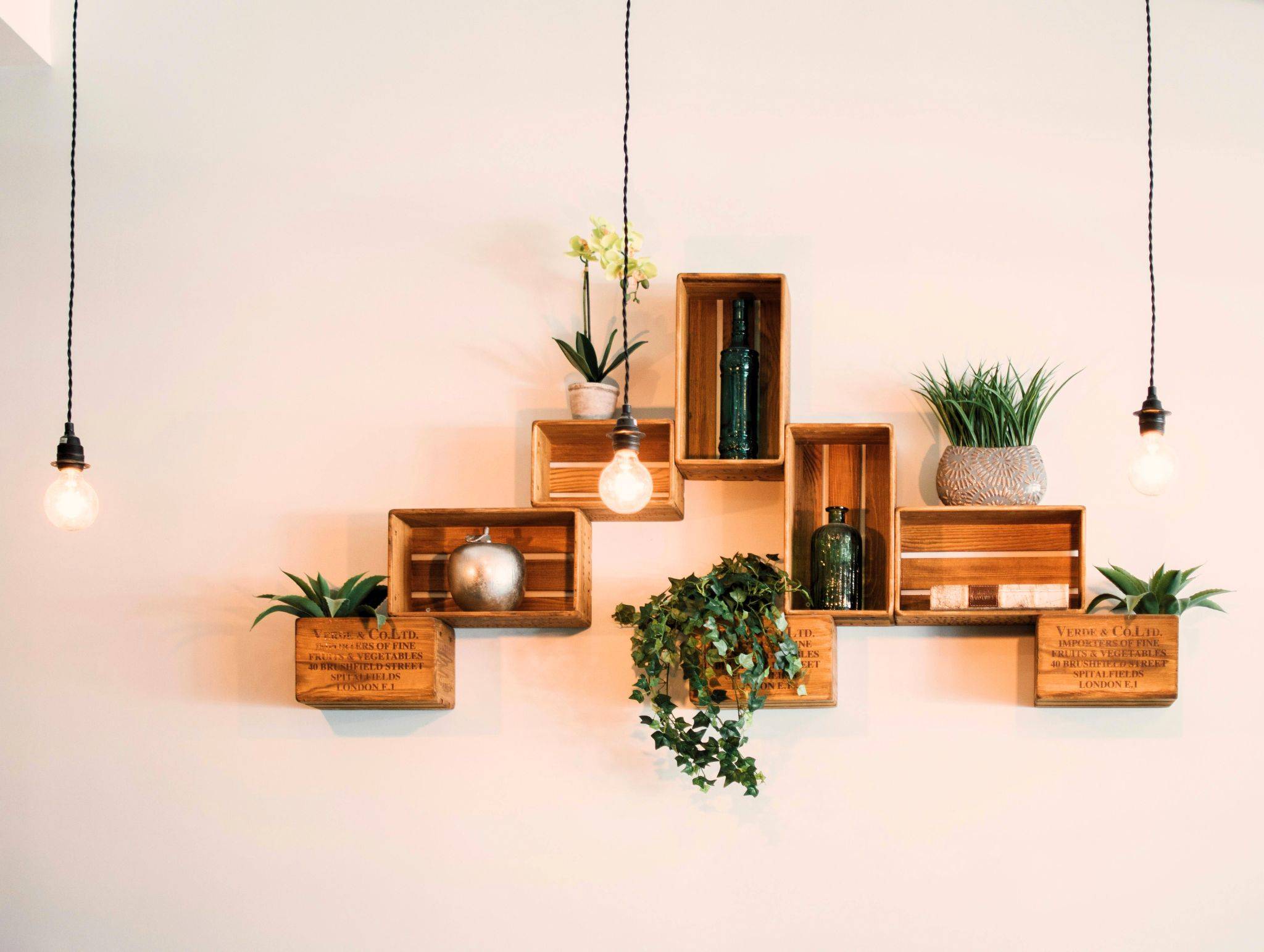 Industrial Lighting with Wall Decor Image