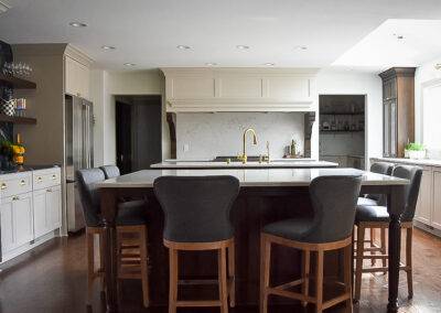 Custom two tone kitchen cabinets
